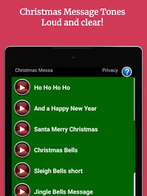 Christmas Text Message Sounds android App screenshot 0