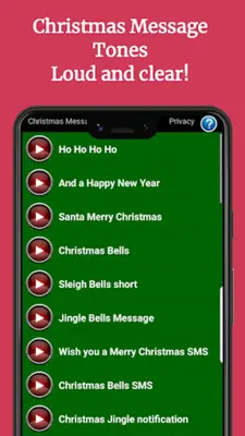 Christmas Text Message Sounds android App screenshot 6